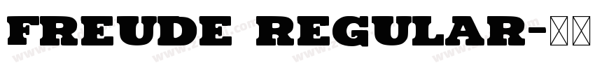 Freude Regular字体转换